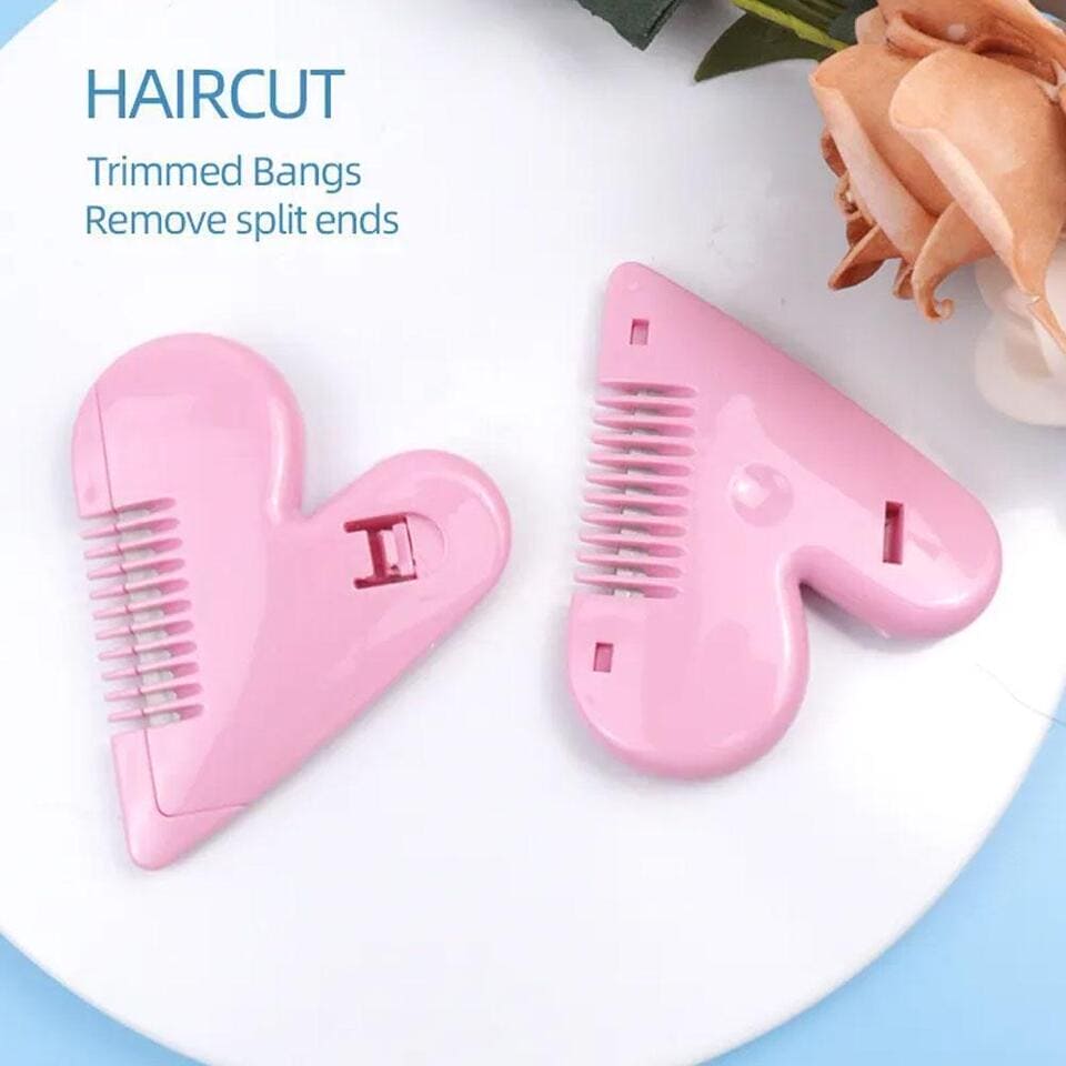 Love Heart Hair Trimming Comb, Pink Mini Hair Trimmer, Cute Manual Hair Cutting Comb, Women Hair Cutting Comb, Body Hair Removal, Pubic Hair Brush, Self Hair Cutting Comb Love Heart Hair Trimming Comb, Pink Mini Hair Trimmer, Cute Manual Hair Cutting Comb, Women Hair Cutting Comb, Body Hair Removal, Pubic Hair Brush, Self Hair Cutting Comb